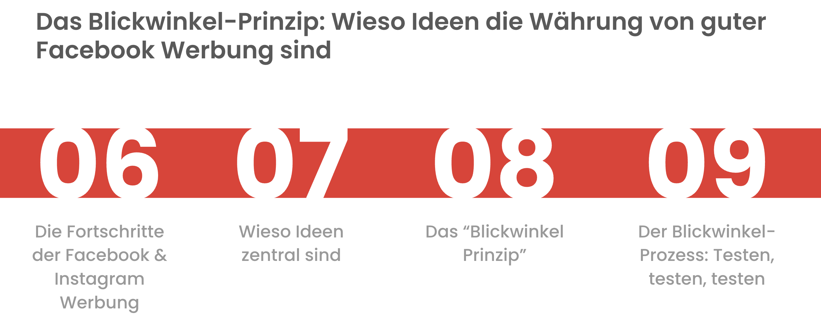 Inhaltsverzeichnis Kapitel 6-9 der Kurs