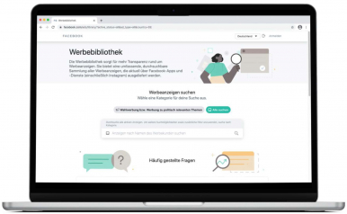 Facebook Anzeigen Bibliothek
